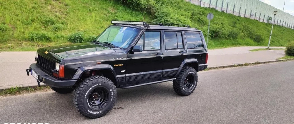Jeep Cherokee cena 34500 przebieg: 227365, rok produkcji 1996 z Warszawa małe 379